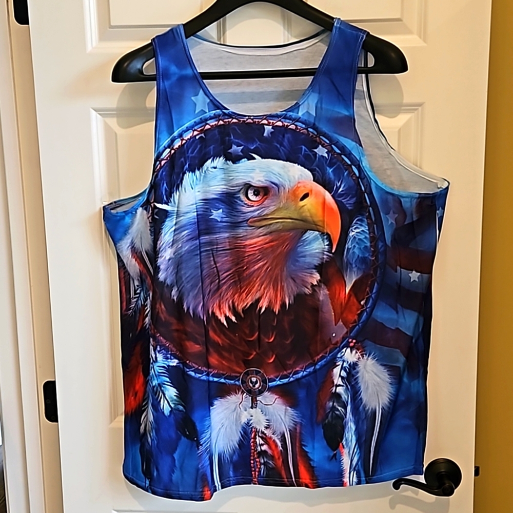NWOT Native American Eagle Tank Top, Multicolor, XXL
